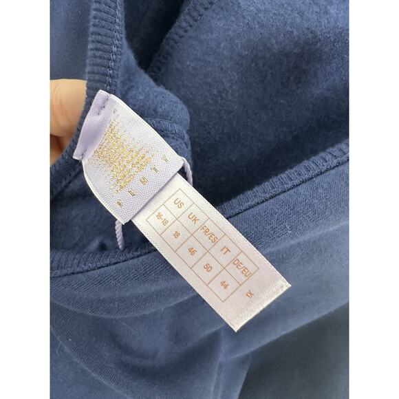 NWT Savage X Fenty Navy Blue Fleece Pull On Comfy Casual Jumpsuit Size 1X - Picture 6 of 10